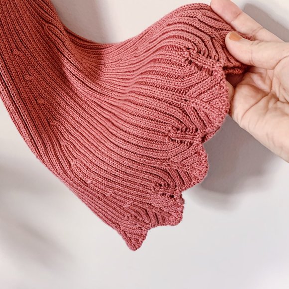 FOREVER 21 COLD SHOULDER KNIT BELL SLEEVE SWEATER - Picture 9 of 11